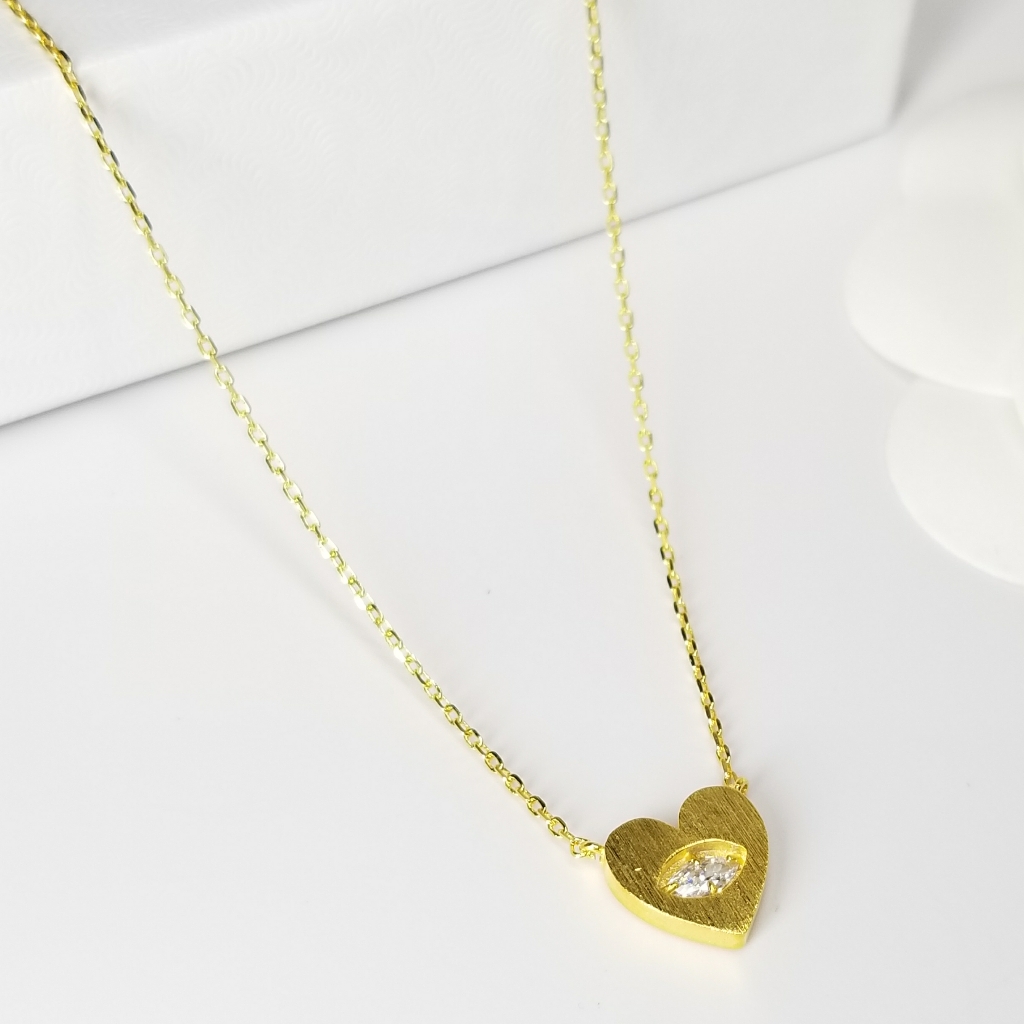 Nwt Eye Heart Pave Cz Choker Necklace